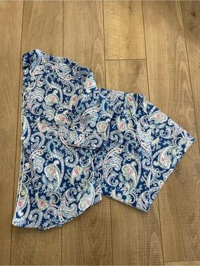 Lauren Ralph Lauren Blue Paisley Pajama Set with Matching Capris